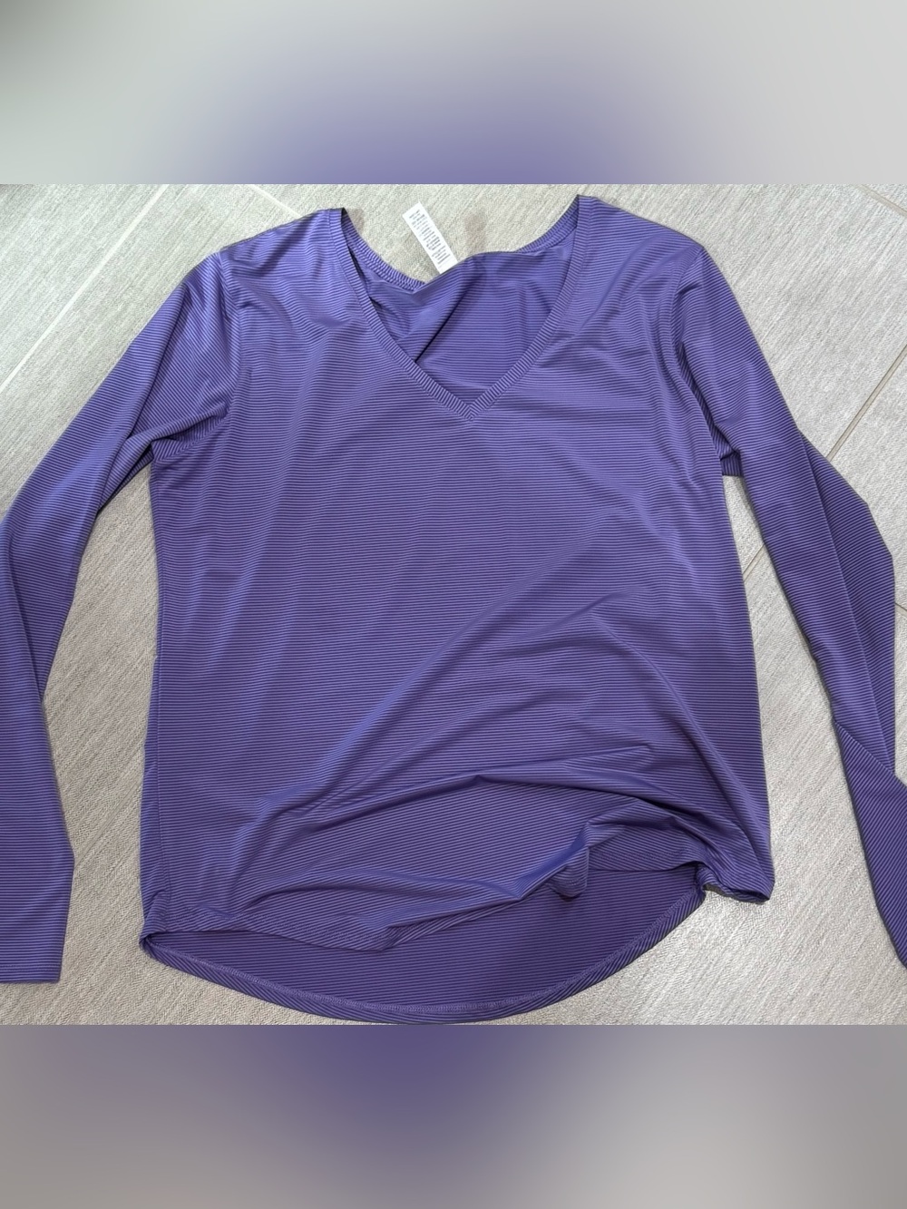 ZYIA Purple V-Neck Long Sleeve Top